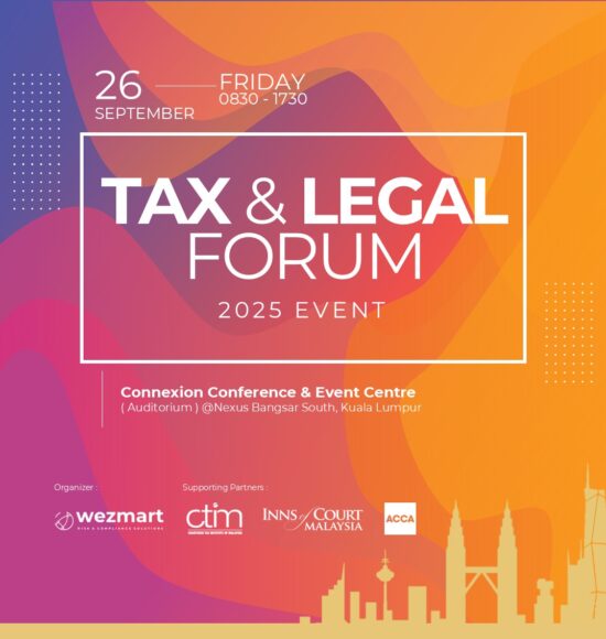 𝗧𝗮𝘅 & 𝗟𝗲𝗴𝗮𝗹 𝗙𝗼𝗿𝘂𝗺 𝟮𝟬𝟮𝟱 — a premier one-day professional forum tailored for legal practitioners, tax consultants, corporate counsel, governance professionals, directors as well as business owners