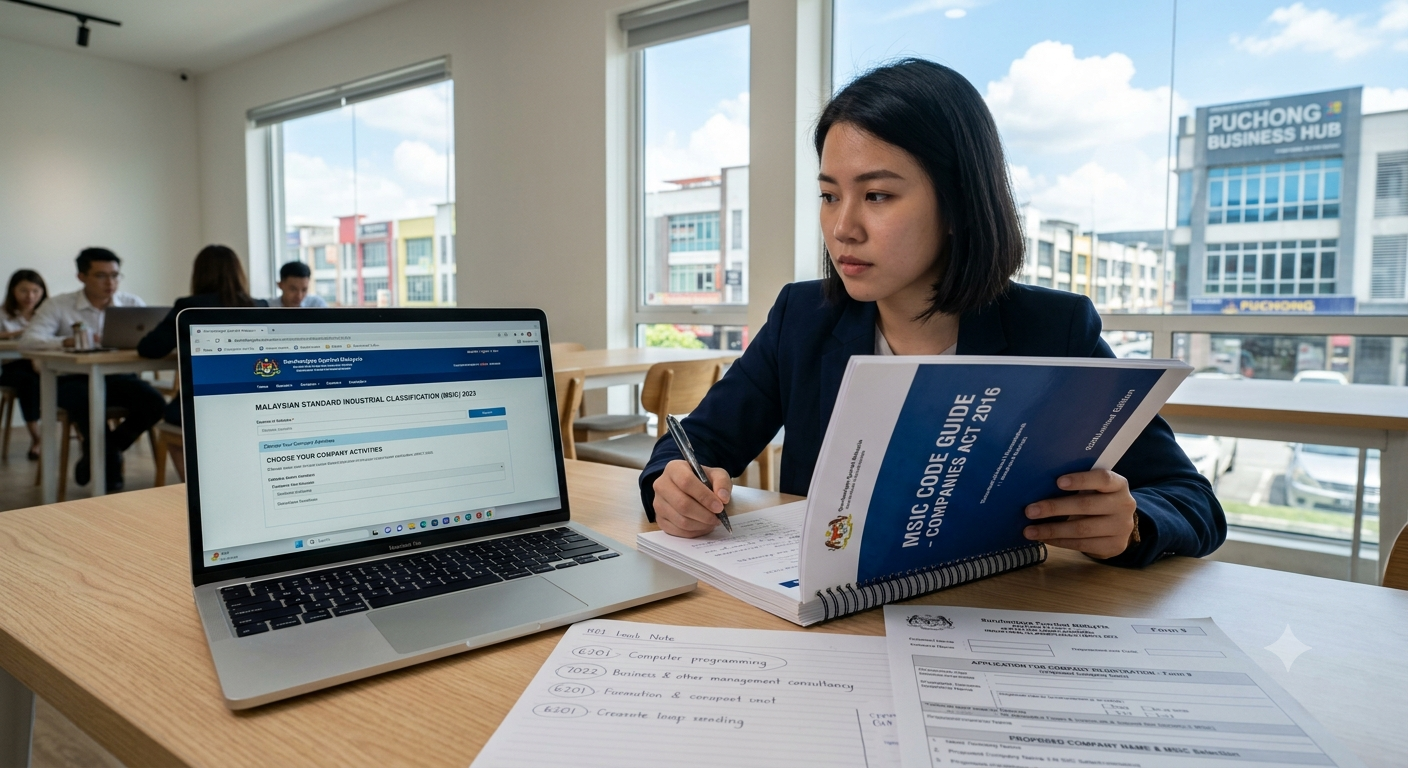 Choosing the Right MSIC Code Before Company Registration