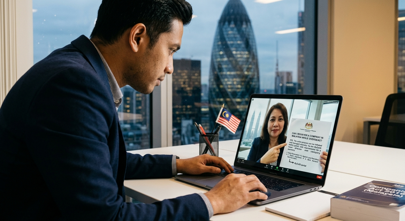 Can I Register a Company in Malaysia While Overseas?