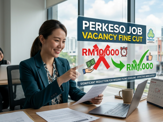 Perkeso Job Vacancy Fine Cut: RM10,000 to RM1,000