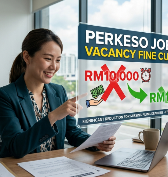 Perkeso Job Vacancy Fine Cut: RM10,000 to RM1,000