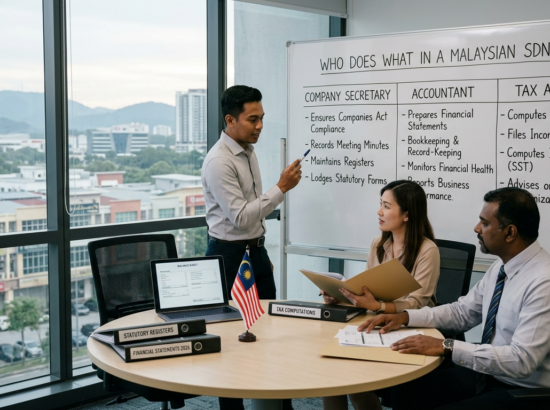 Company Secretary vs Accountant vs Tax Agent: Who Does What in a Malaysian Sdn Bhd?